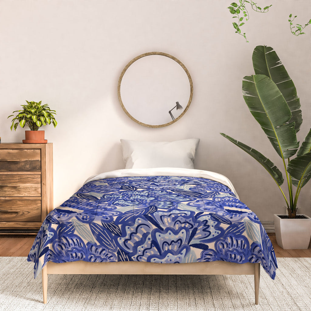 carriecantwell French Country Blue Floral Comforter