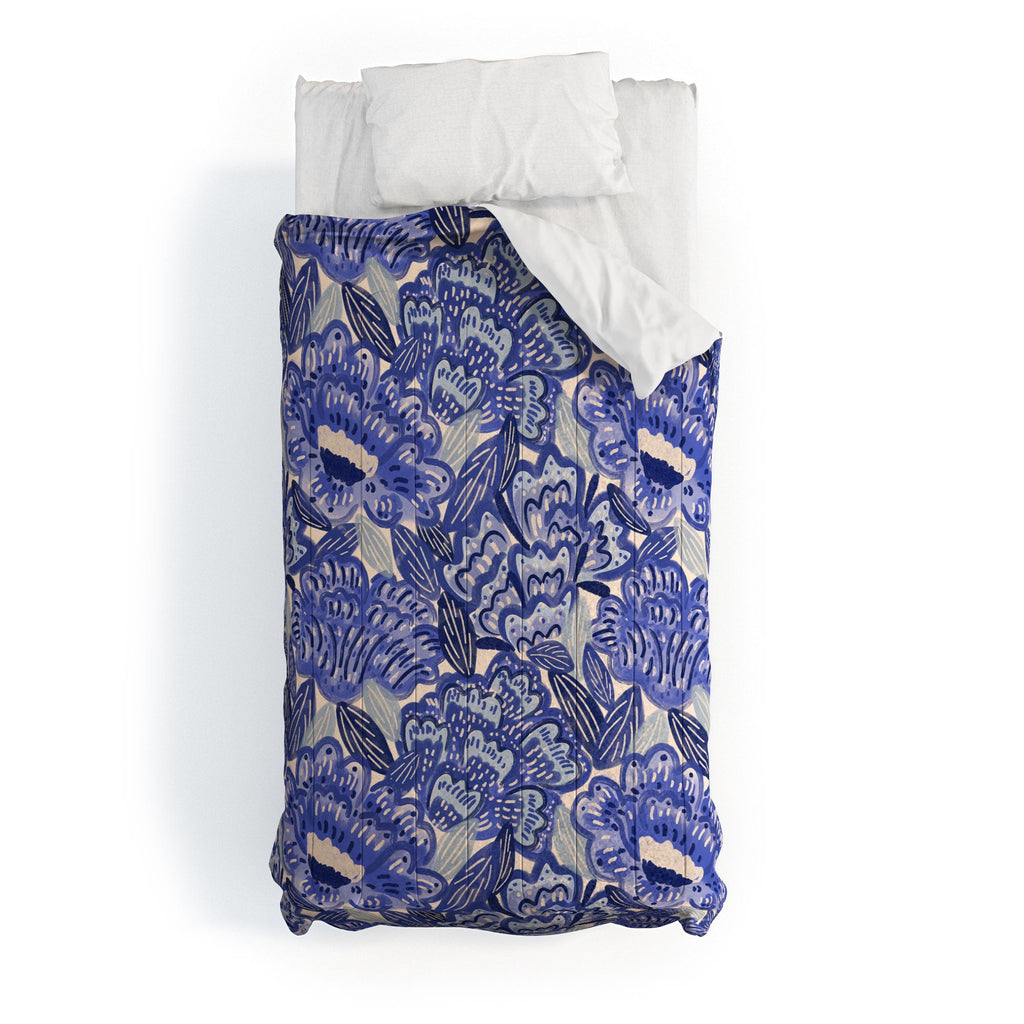 carriecantwell French Country Blue Floral Comforter
