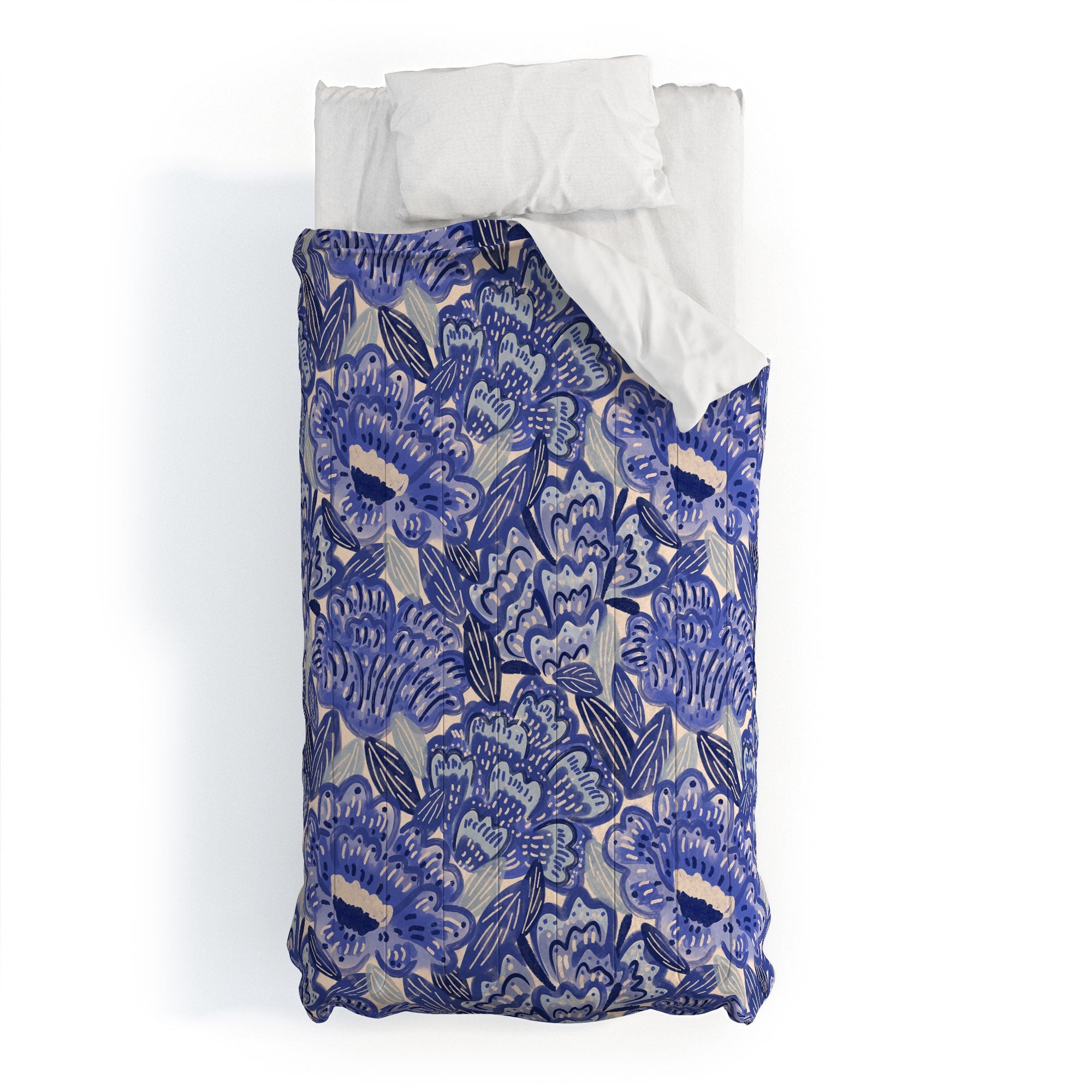 carriecantwell French Country Blue Floral Comforter