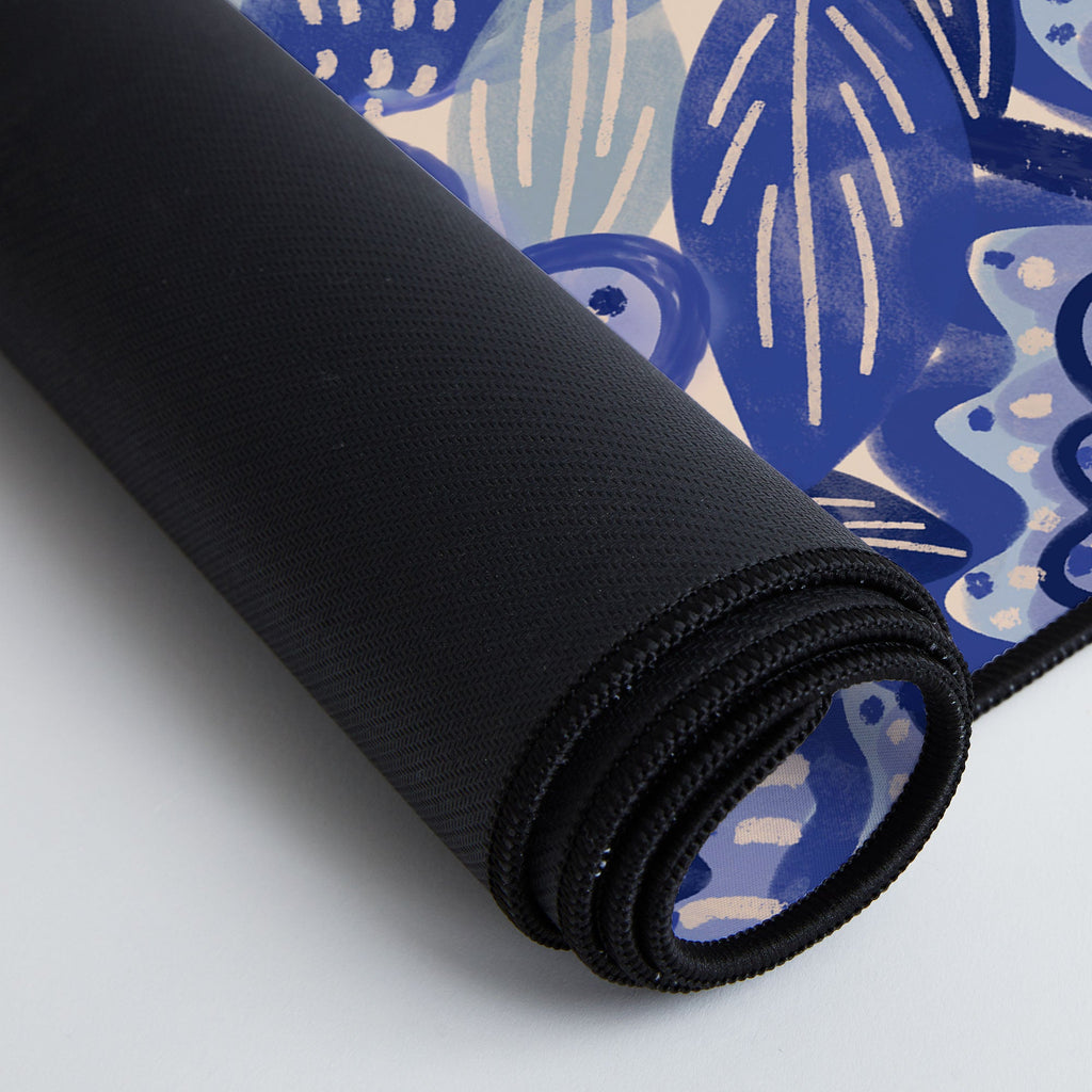 carriecantwell French Country Blue Floral Desk Mat