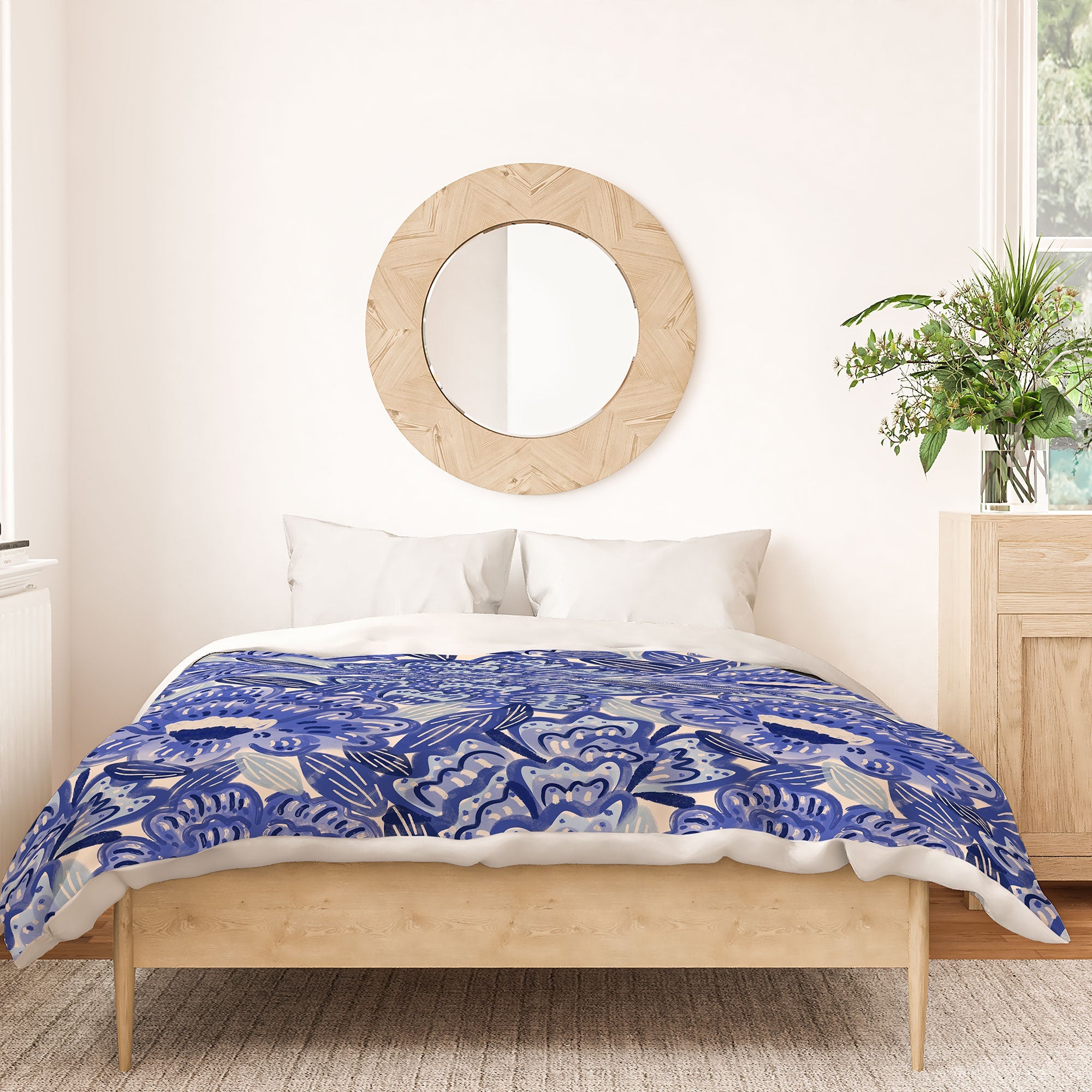 carriecantwell French Country Blue Floral Duvet Cover