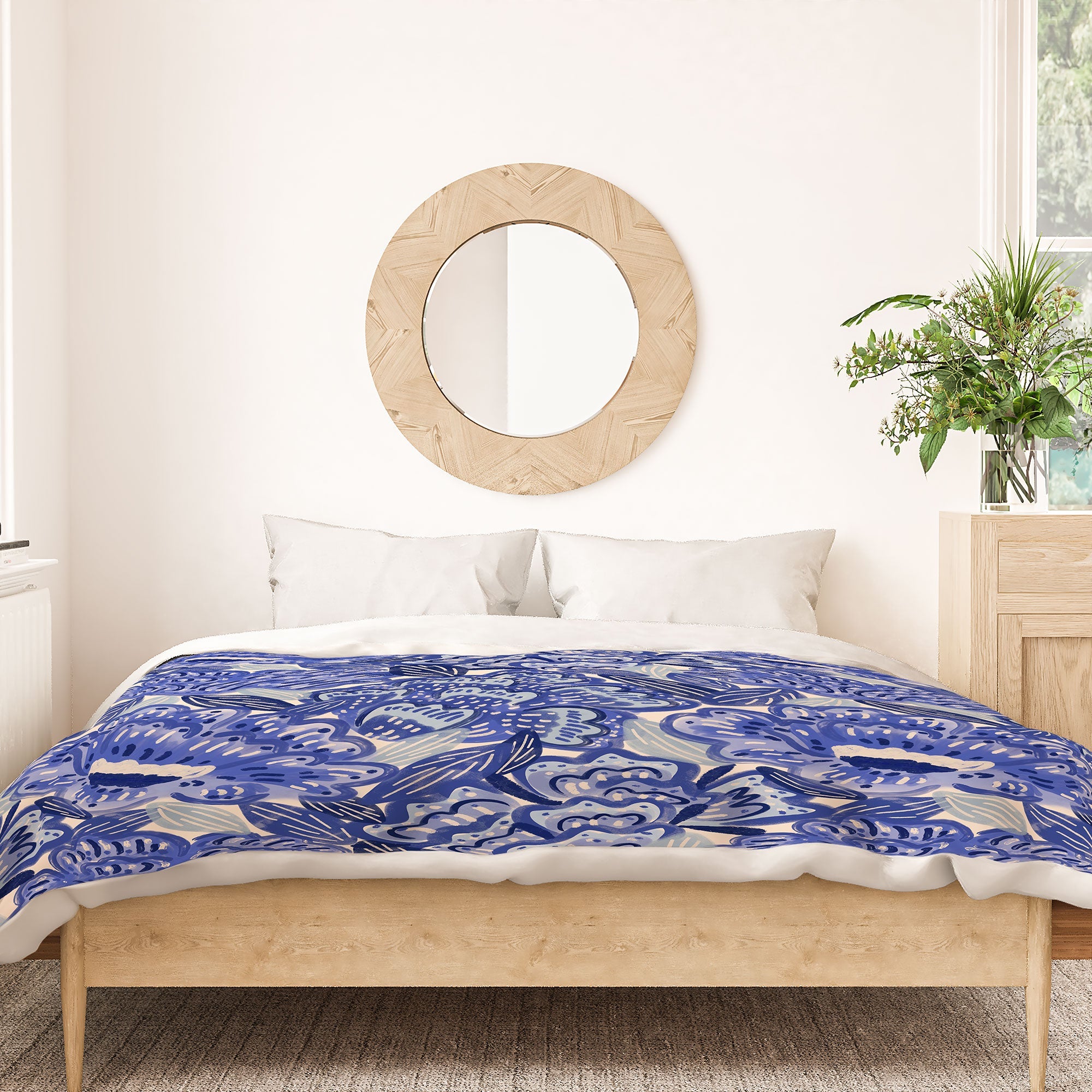 carriecantwell French Country Blue Floral Duvet Cover