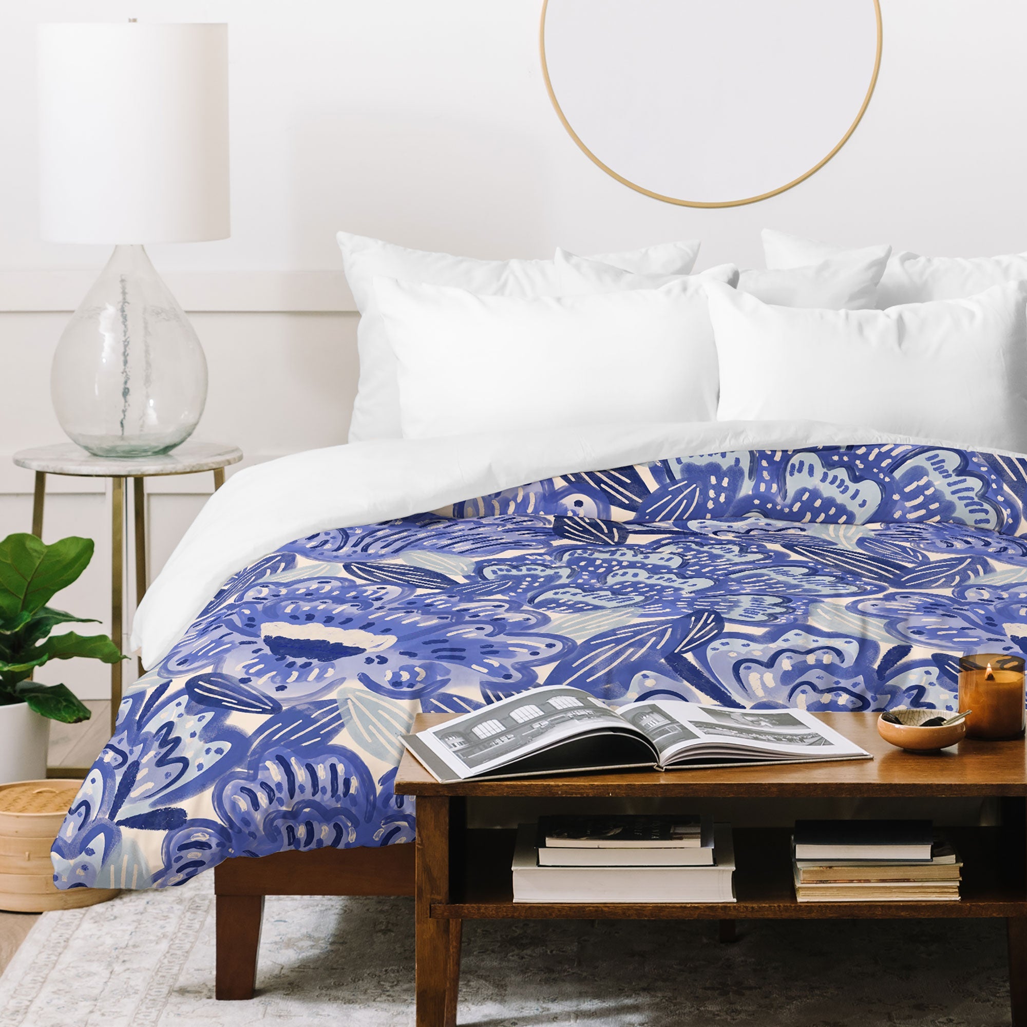 carriecantwell French Country Blue Floral Duvet Cover