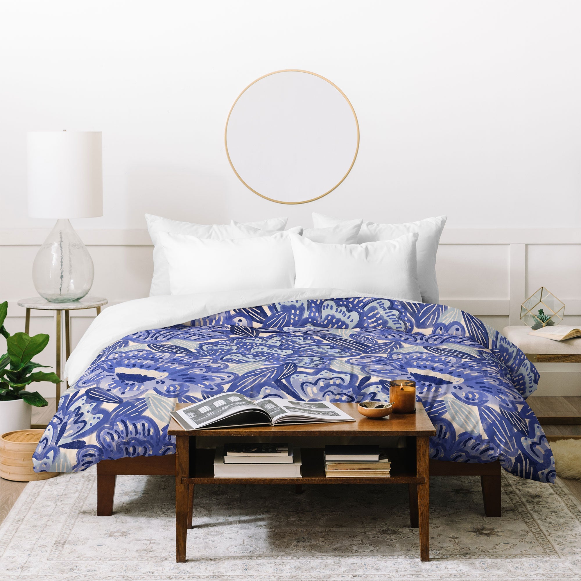 carriecantwell French Country Blue Floral Duvet Cover