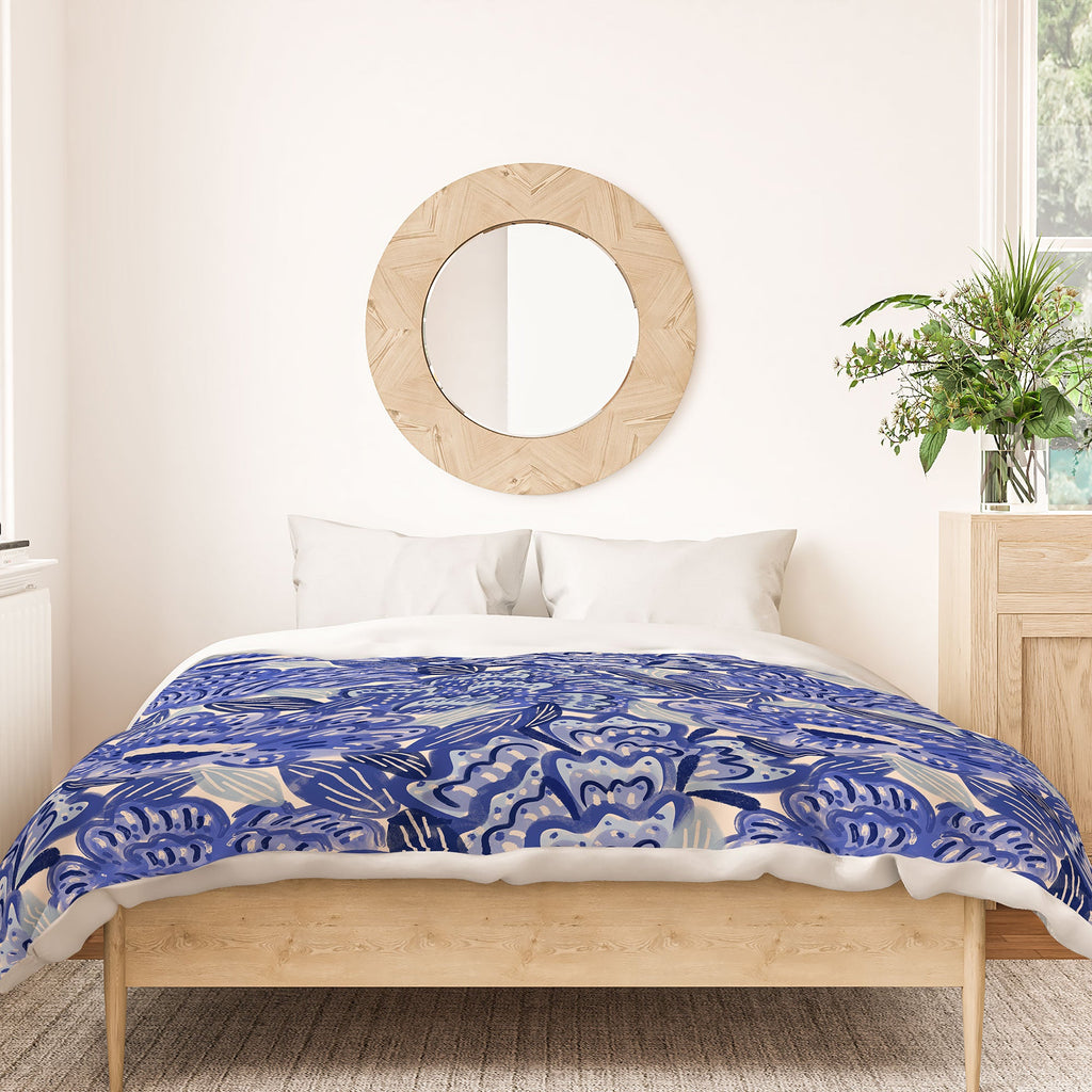 carriecantwell French Country Blue Floral Duvet Cover