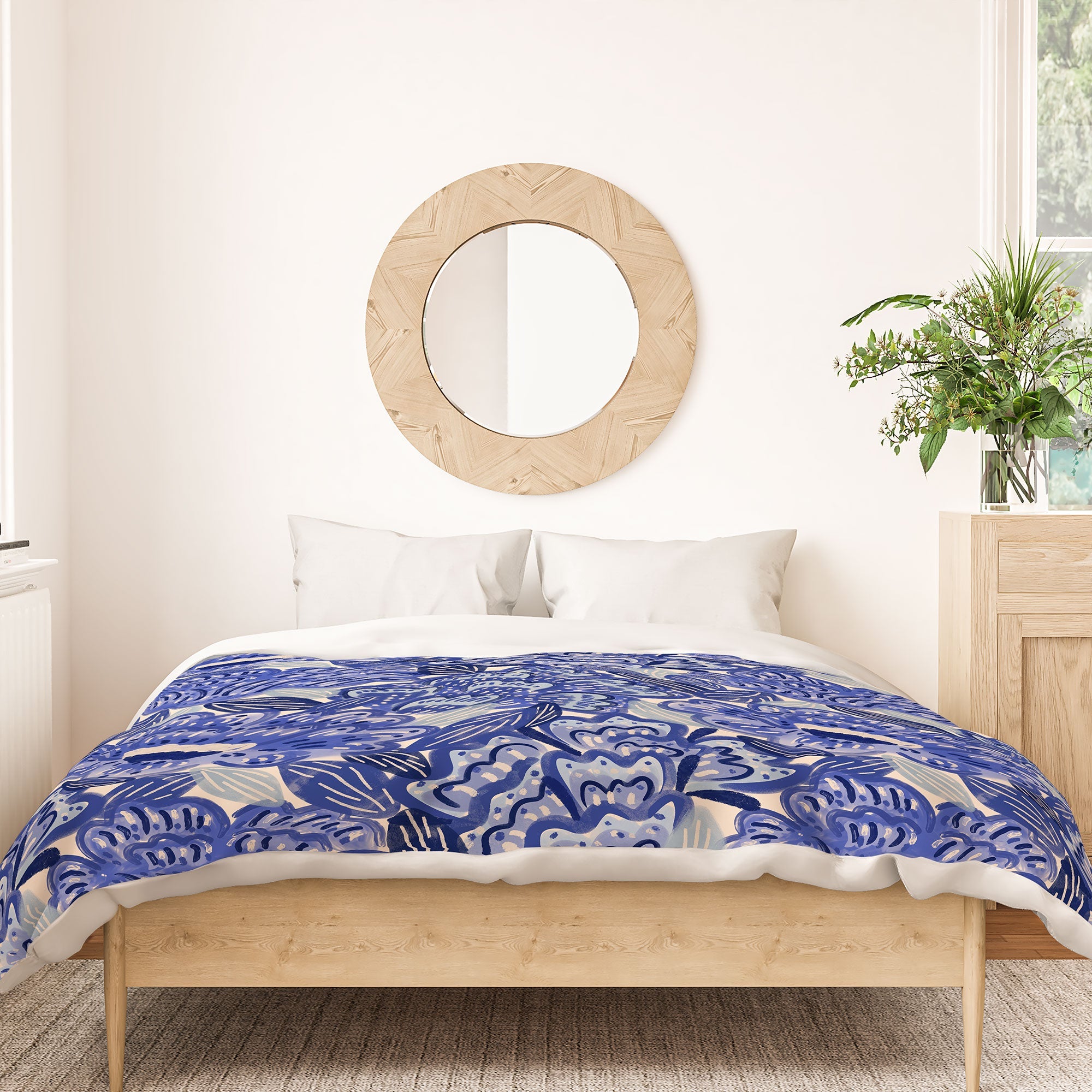 carriecantwell French Country Blue Floral Duvet Cover