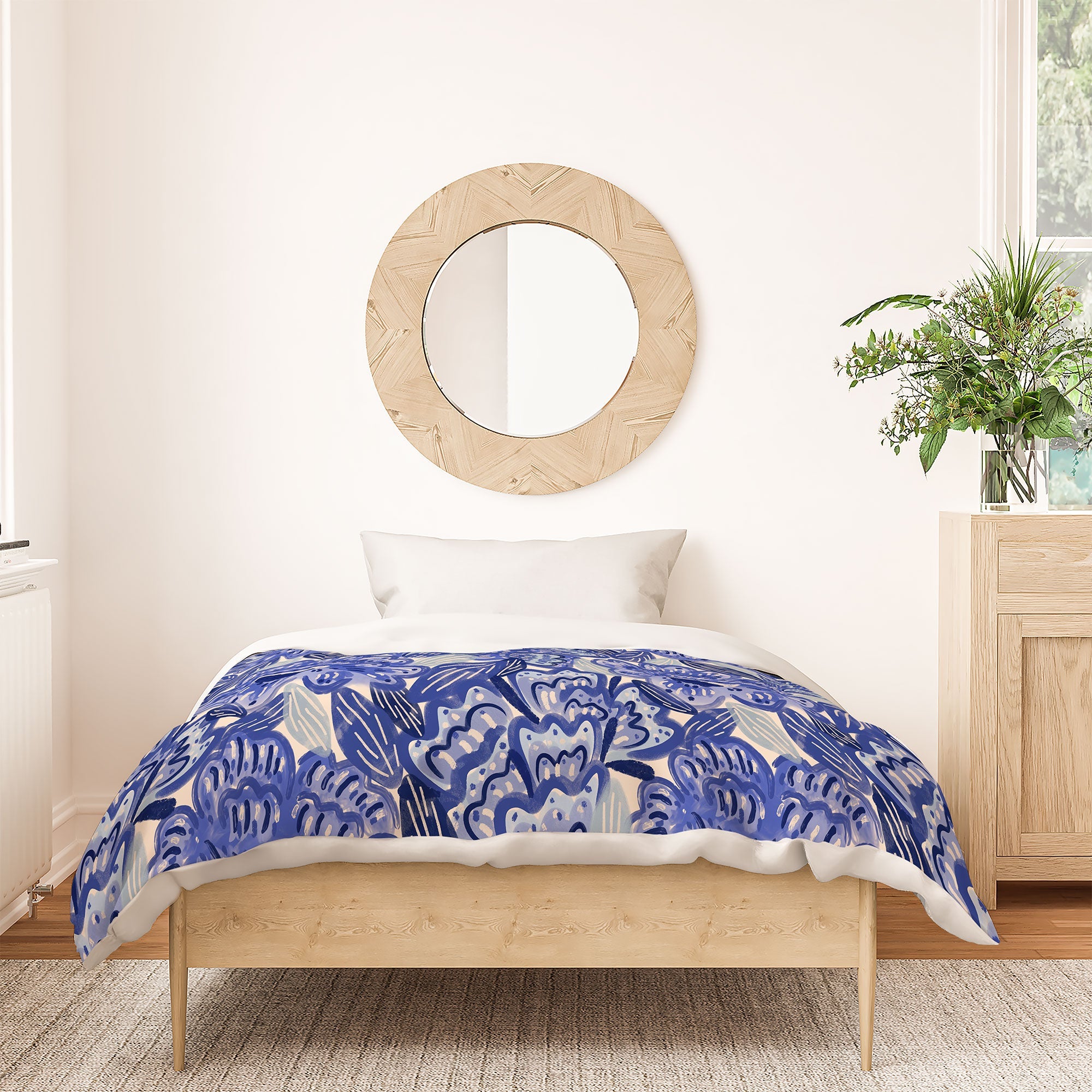 carriecantwell French Country Blue Floral Duvet Cover