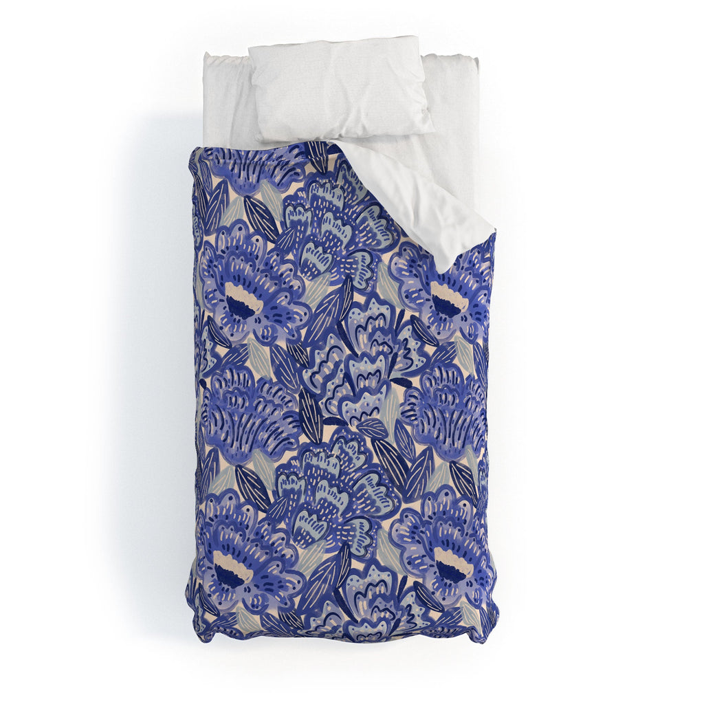carriecantwell French Country Blue Floral Duvet Cover
