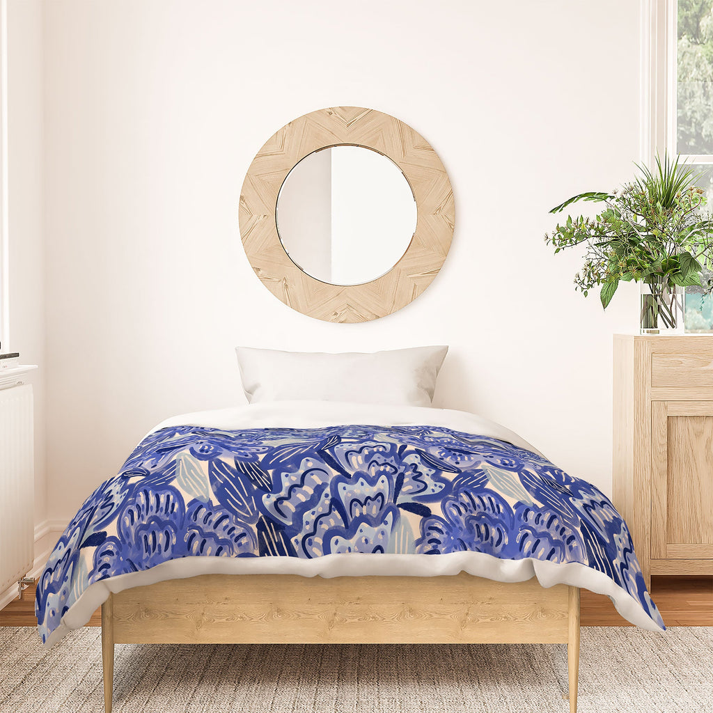 carriecantwell French Country Blue Floral Duvet Cover
