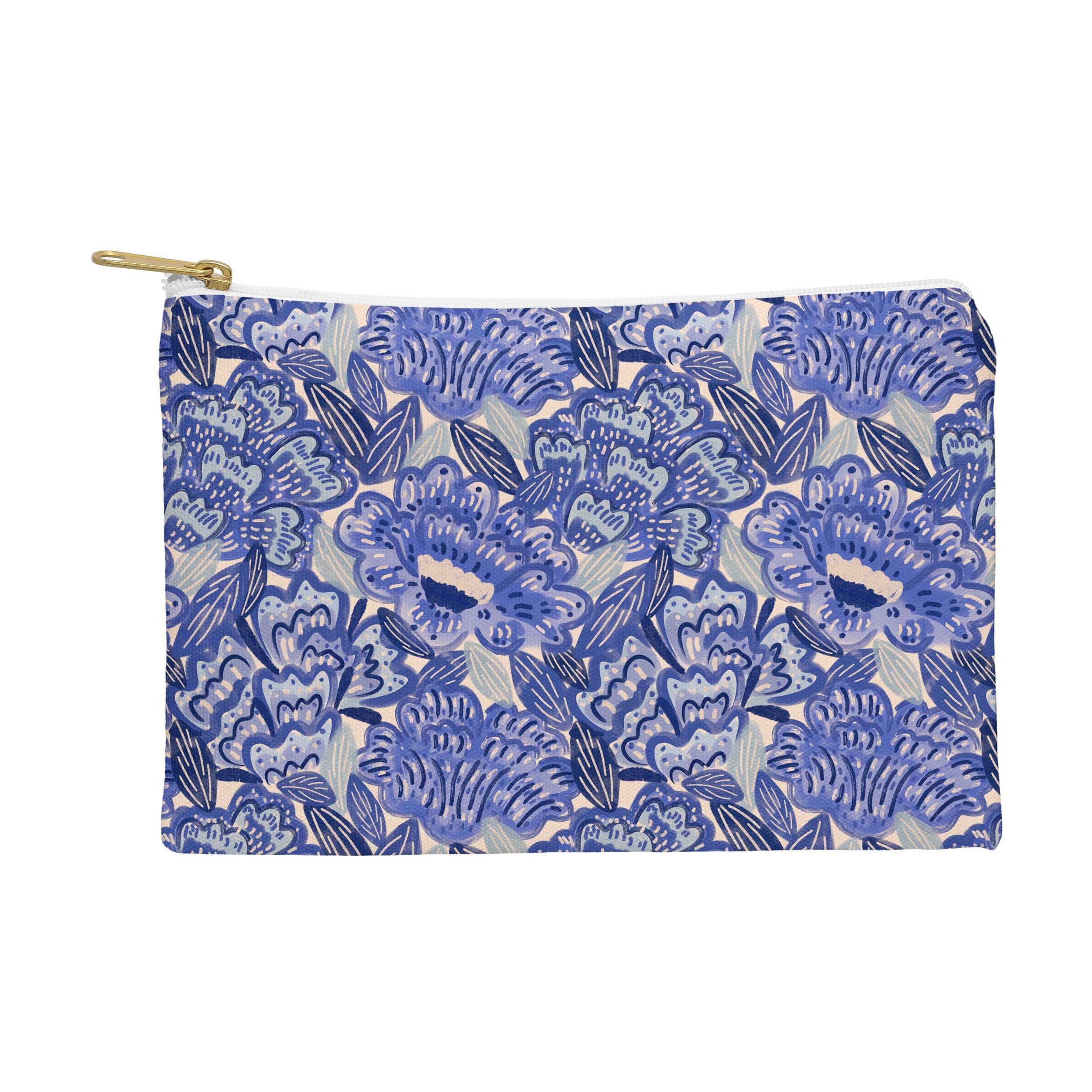 carriecantwell French Country Blue Floral Pouch