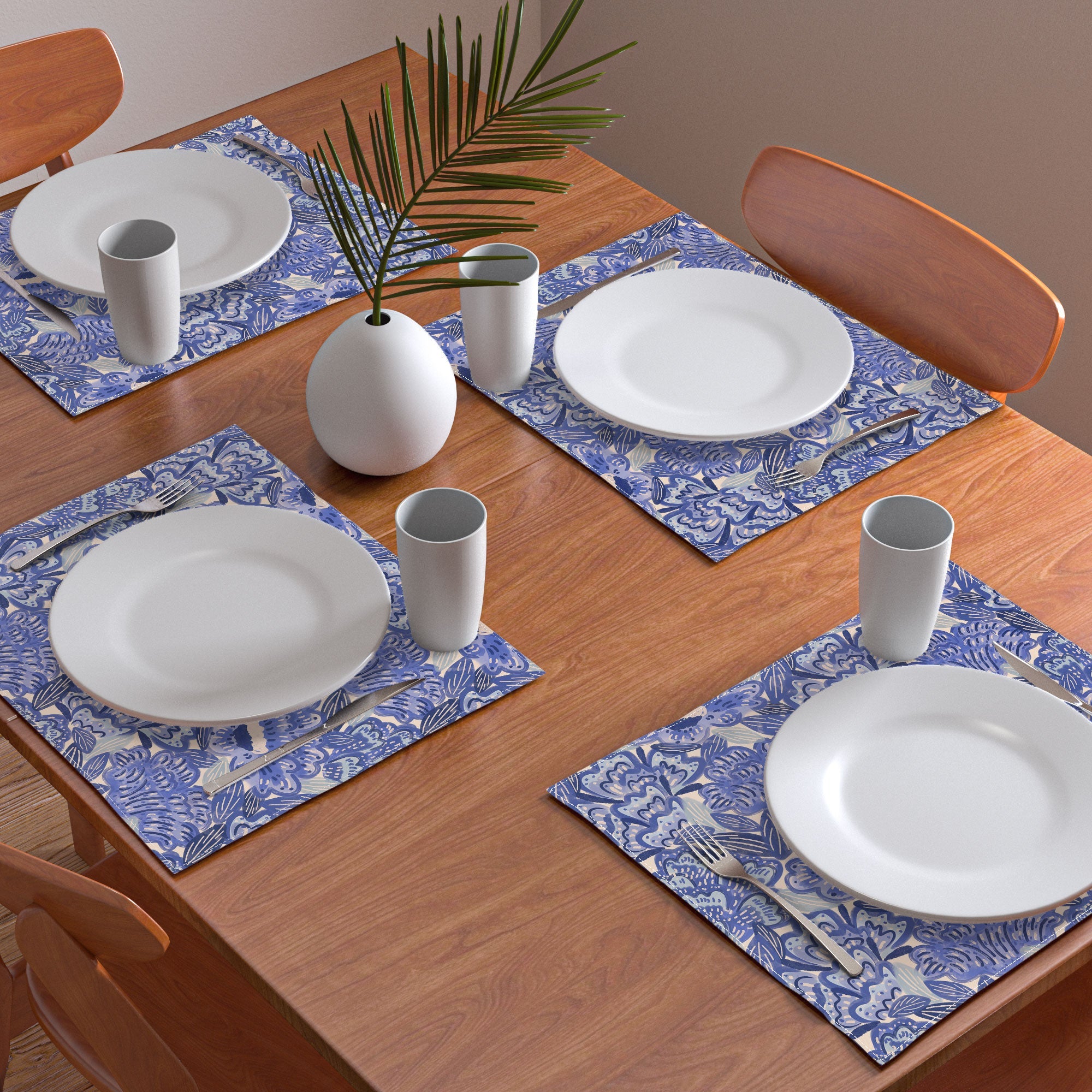carriecantwell French Country Blue Floral Placemat