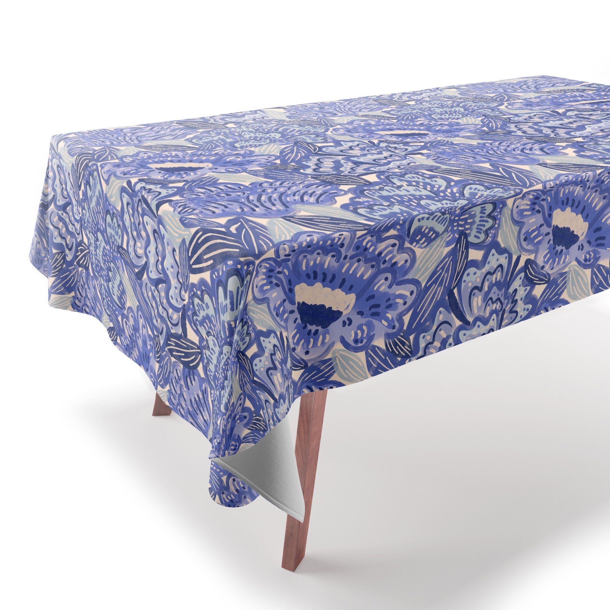 carriecantwell French Country Blue Floral Tablecloth