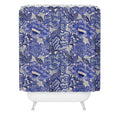 carriecantwell French Country Blue Floral Shower Curtain