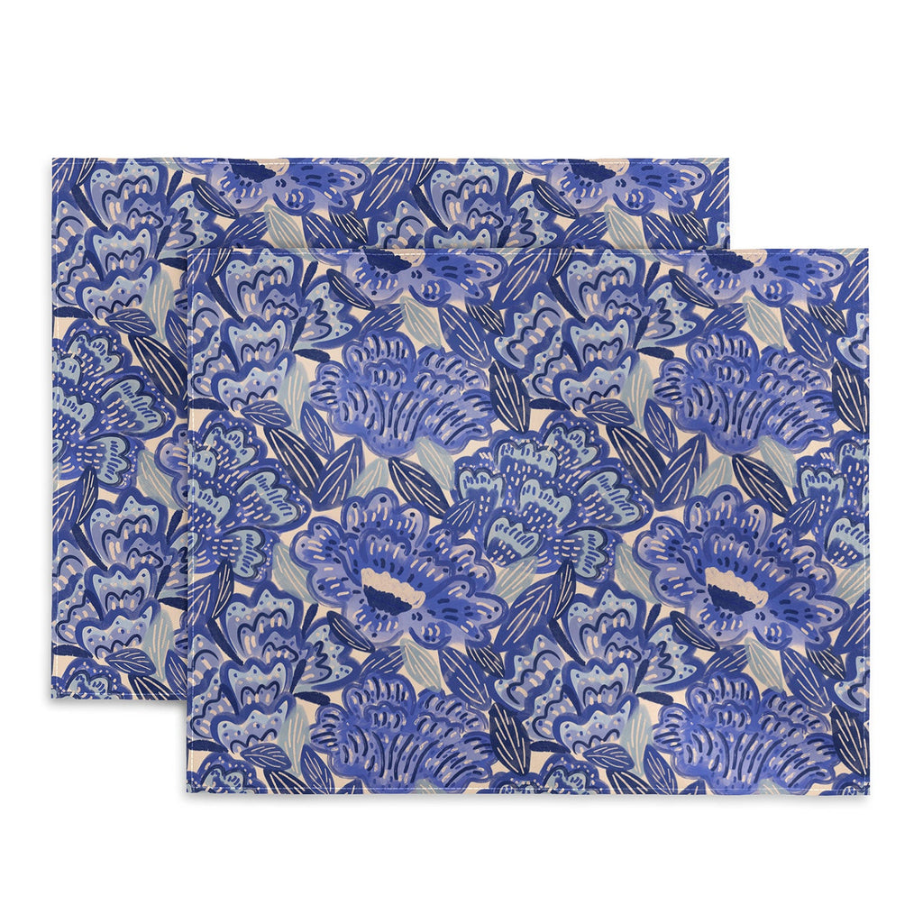 carriecantwell French Country Blue Floral Placemat