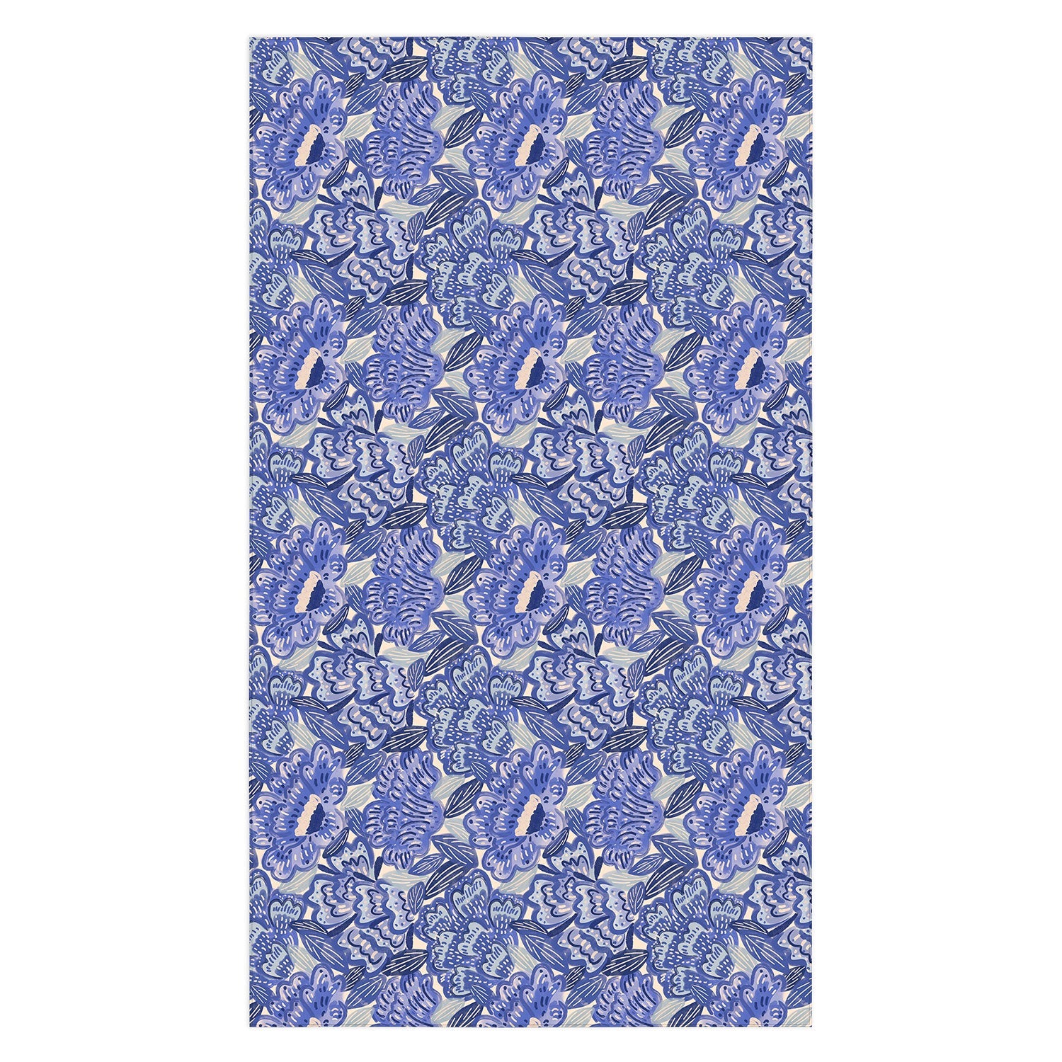 carriecantwell French Country Blue Floral Tablecloth