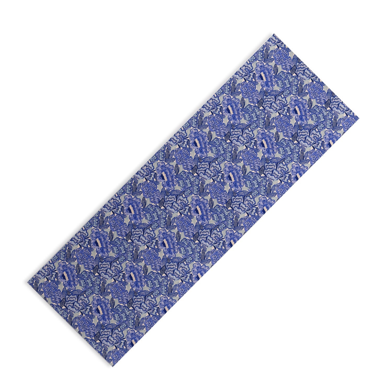 carriecantwell French Country Blue Floral Yoga Mat