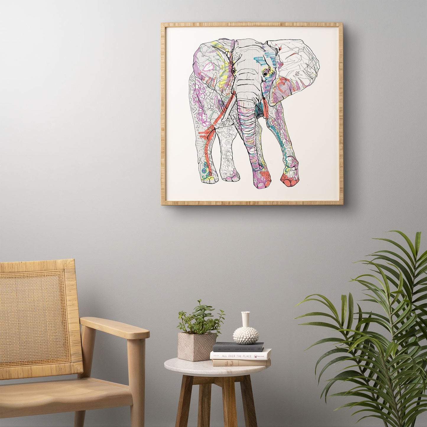 Casey Rogers Elephant 1 Framed Wall Art