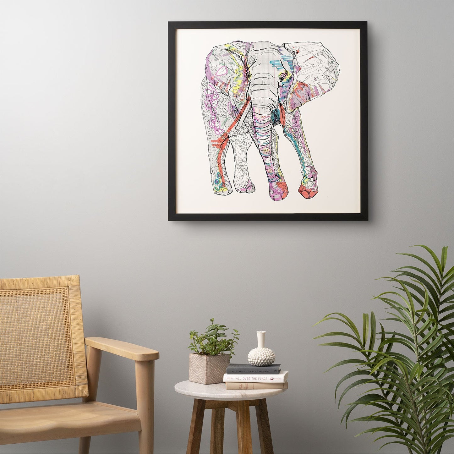 Casey Rogers Elephant 1 Framed Wall Art