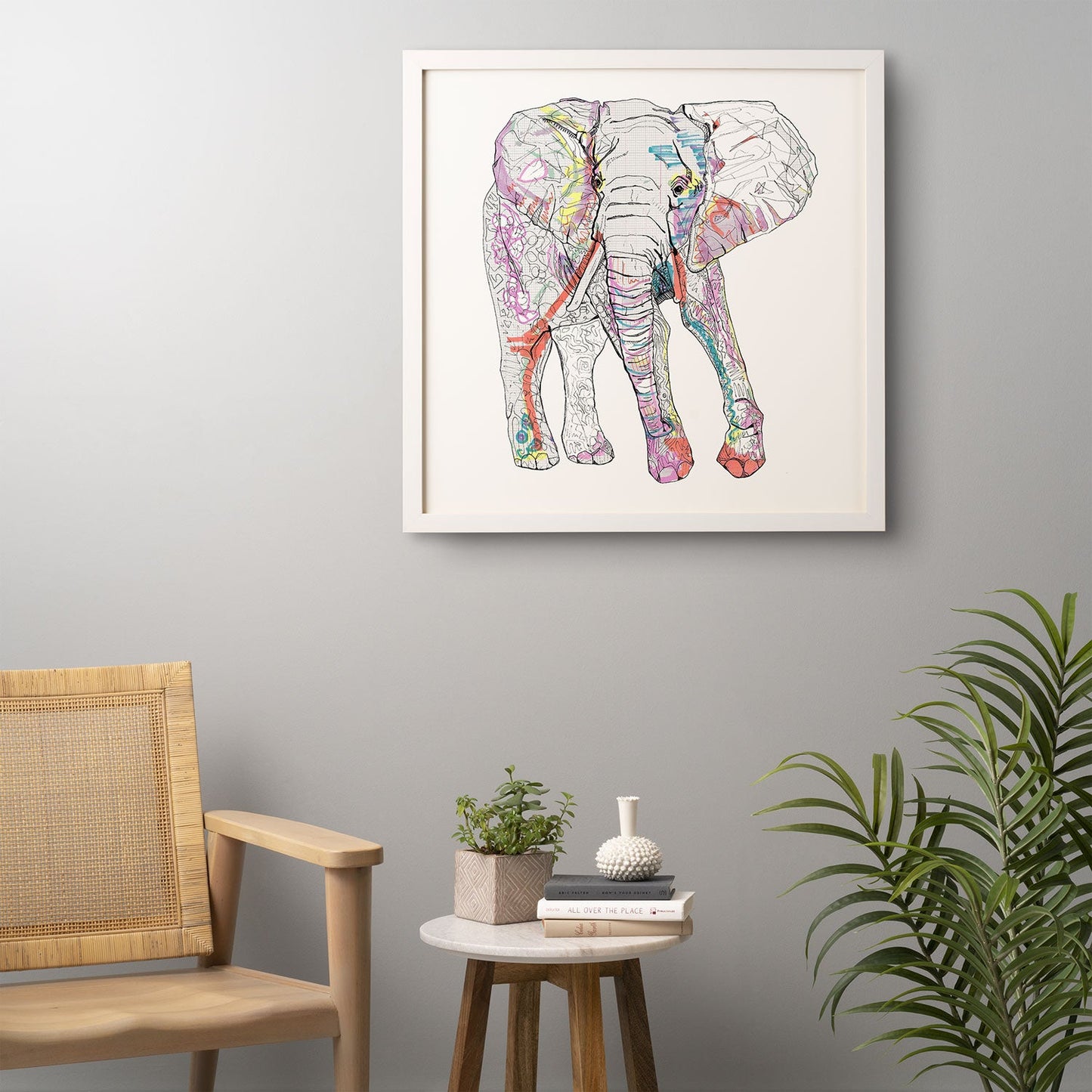 Casey Rogers Elephant 1 Framed Wall Art