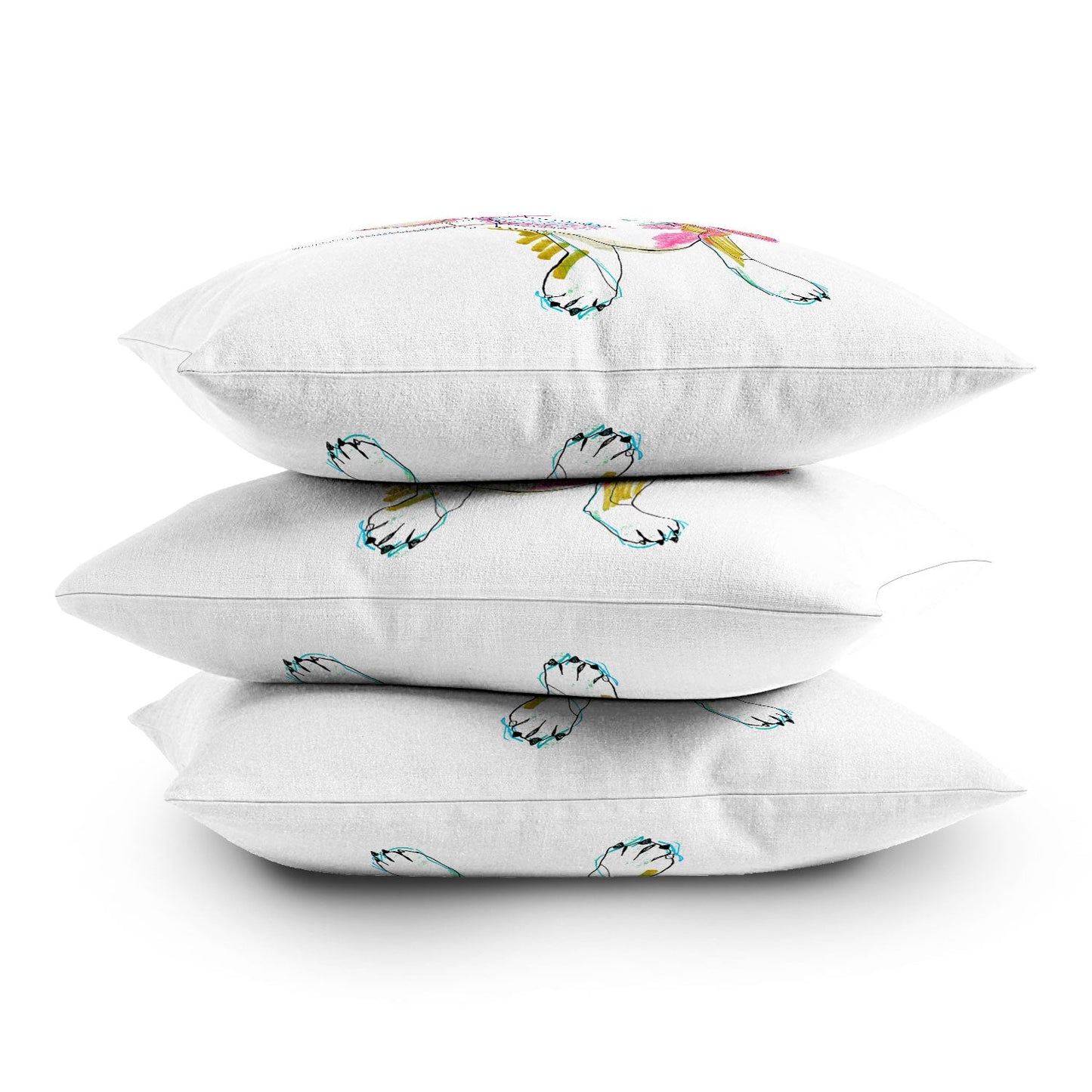 Casey Rogers Sausage Dog Throw Pillow