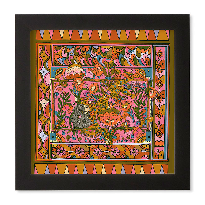 Cassidy Rae Marietta Deco Pink Protea Framed Wall Art
