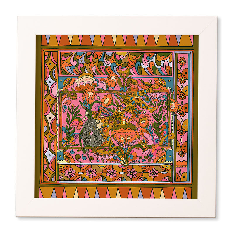 Cassidy Rae Marietta Deco Pink Protea Framed Wall Art