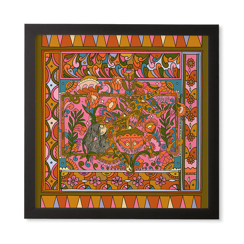 Cassidy Rae Marietta Deco Pink Protea Framed Wall Art