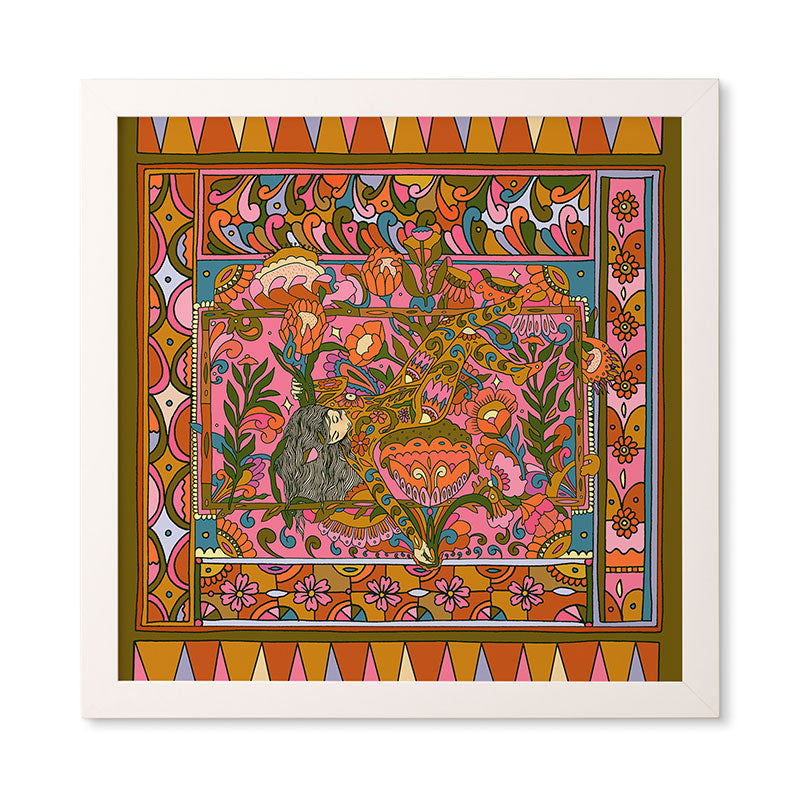 Cassidy Rae Marietta Deco Pink Protea Framed Wall Art
