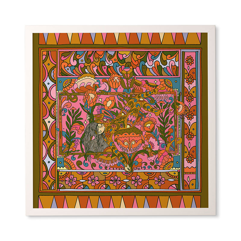 Cassidy Rae Marietta Deco Pink Protea Framed Wall Art