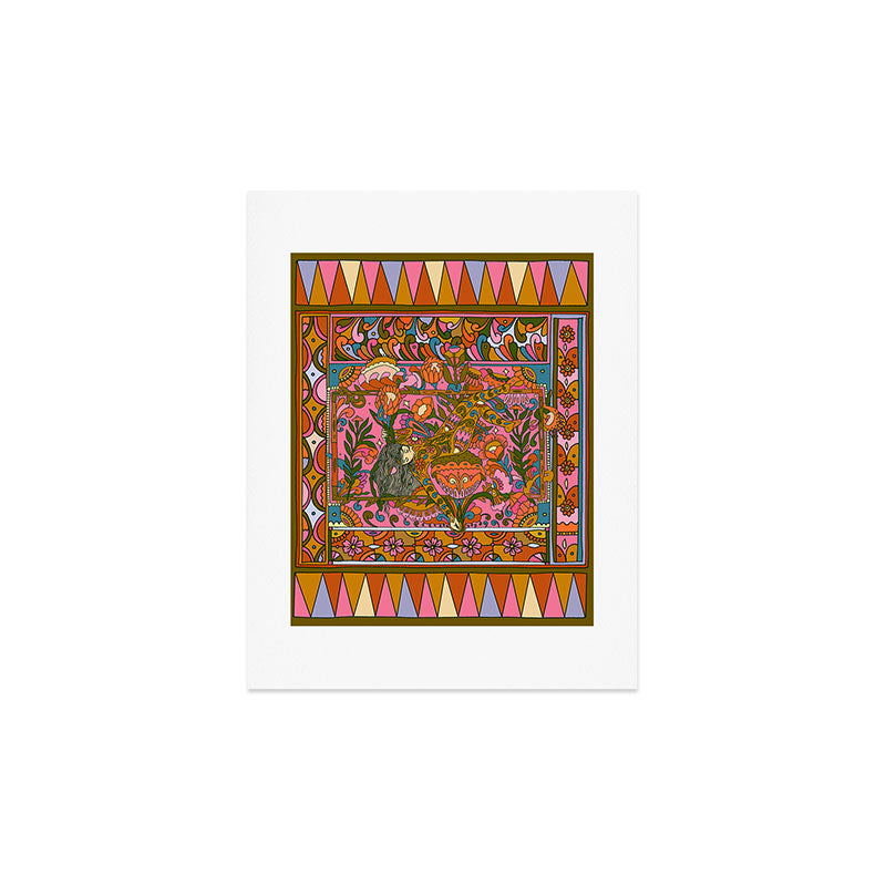 Cassidy Rae Marietta Deco Pink Protea Art Print
