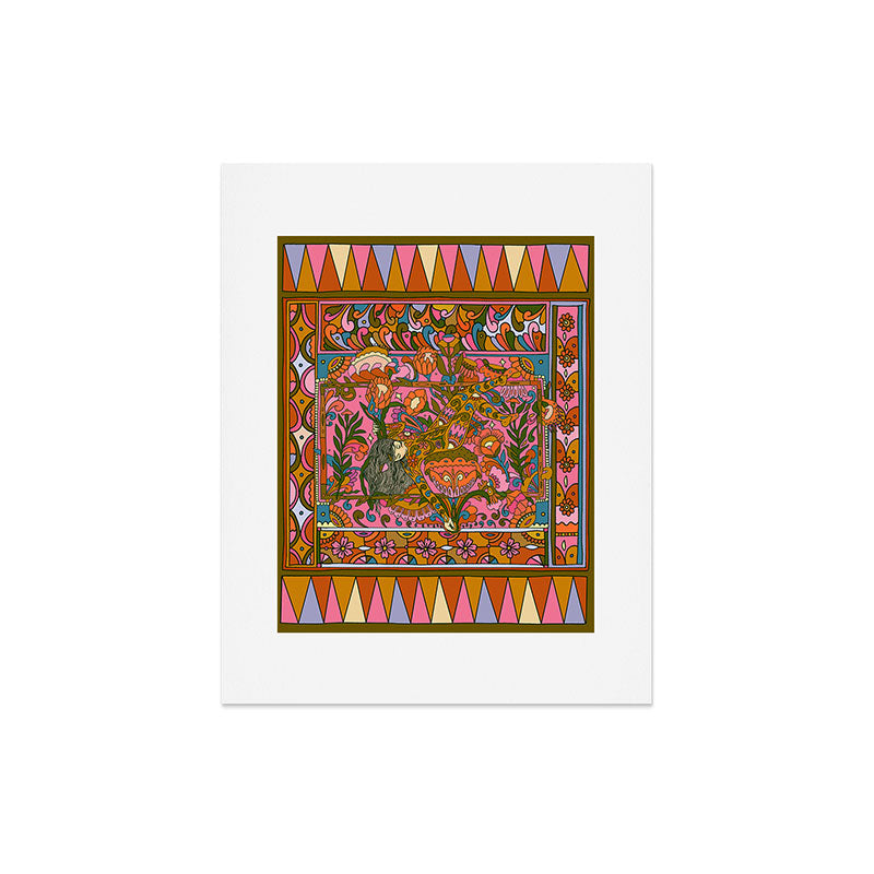 Cassidy Rae Marietta Deco Pink Protea Art Print