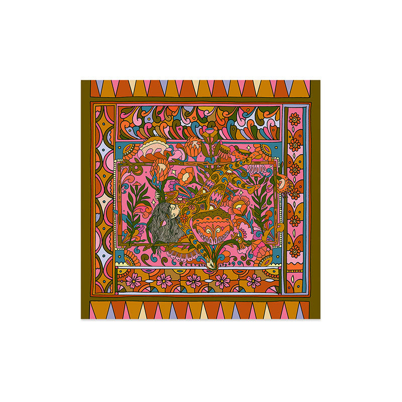Cassidy Rae Marietta Deco Pink Protea Art Print