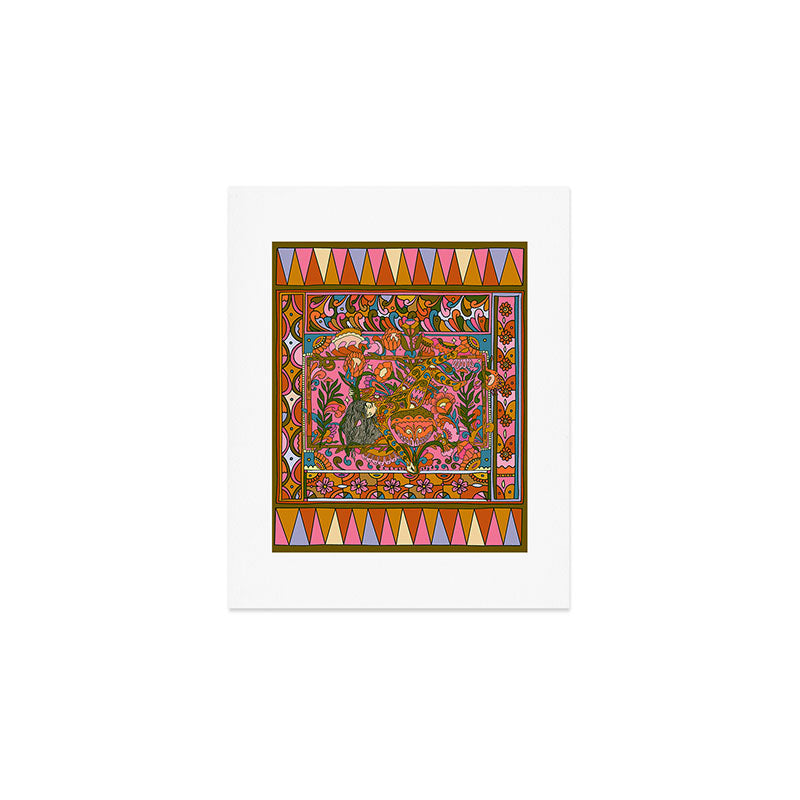 Cassidy Rae Marietta Deco Pink Protea Art Print