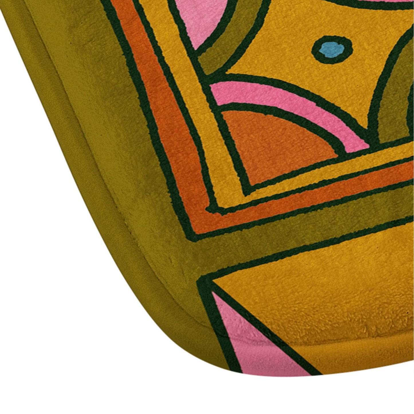 Cassidy Rae Marietta Deco Pink Protea Memory Foam Bath Mat
