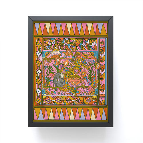 Cassidy Rae Marietta Deco Pink Protea Framed Mini Art Print