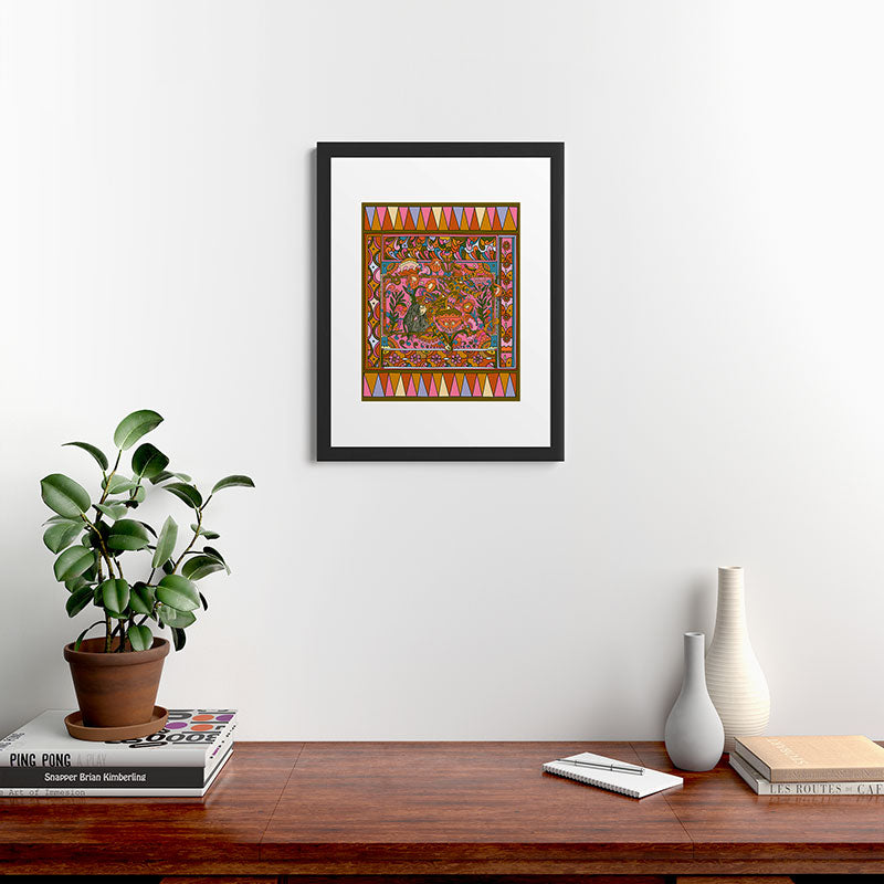 Cassidy Rae Marietta Deco Pink Protea Framed Art Print