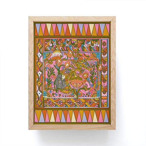 Cassidy Rae Marietta Deco Pink Protea Framed Mini Art Print