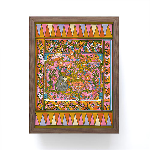 Cassidy Rae Marietta Deco Pink Protea Framed Mini Art Print