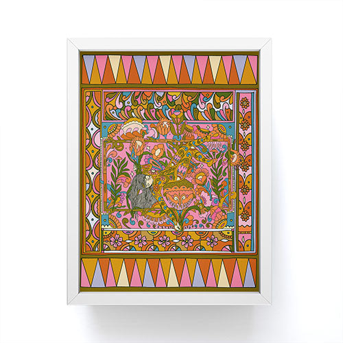 Cassidy Rae Marietta Deco Pink Protea Framed Mini Art Print