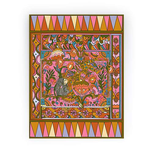 Cassidy Rae Marietta Deco Pink Protea Mini Art Print