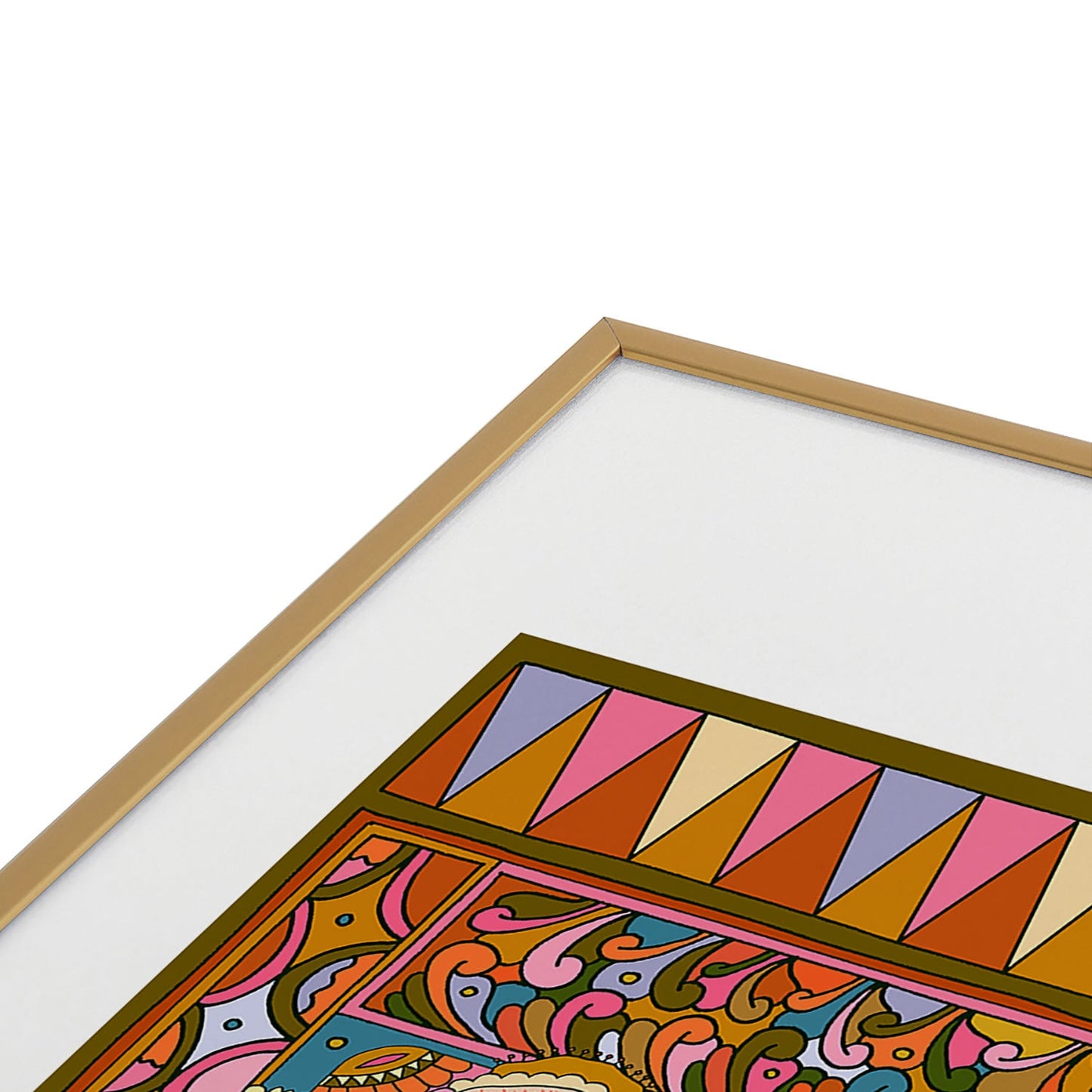 Cassidy Rae Marietta Deco Pink Protea Metal Framed Art Print