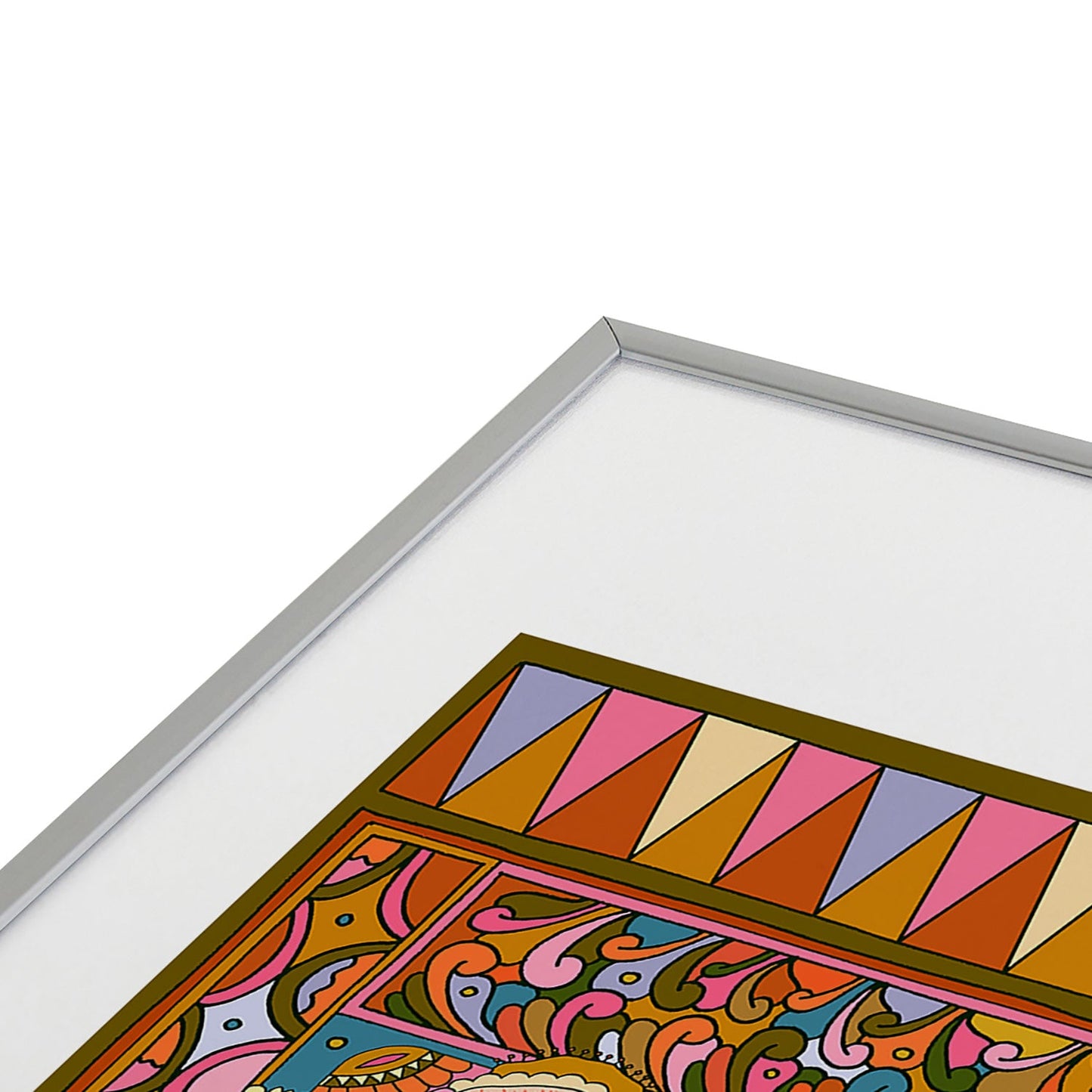 Cassidy Rae Marietta Deco Pink Protea Metal Framed Art Print