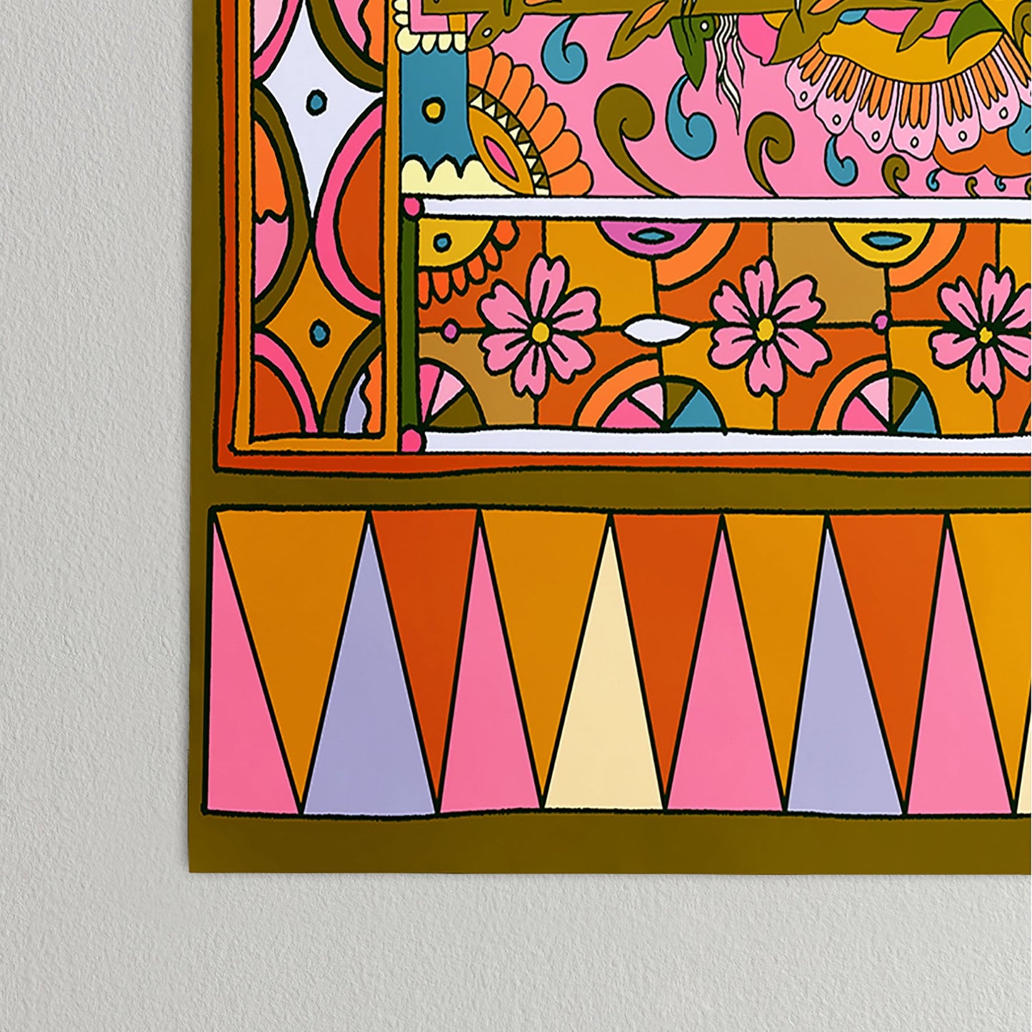 Cassidy Rae Marietta Deco Pink Protea Poster