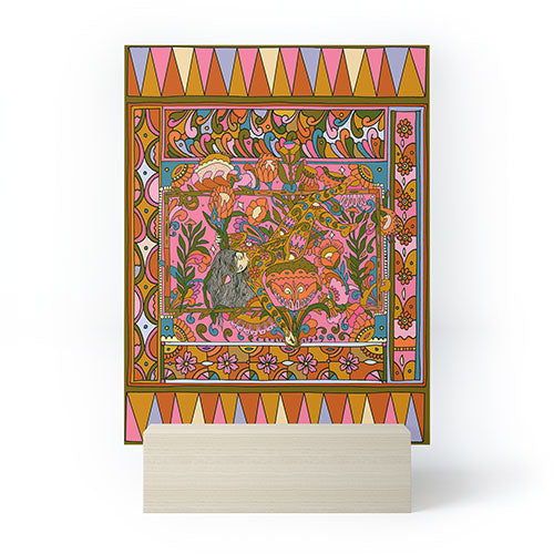 Cassidy Rae Marietta Deco Pink Protea Mini Art Print