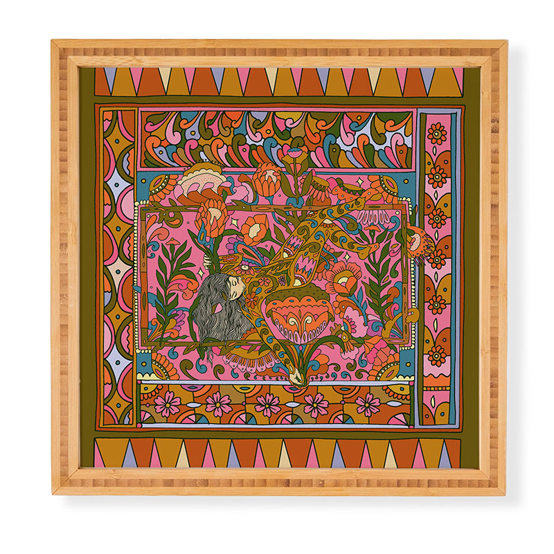 Cassidy Rae Marietta Deco Pink Protea Framed Wall Art
