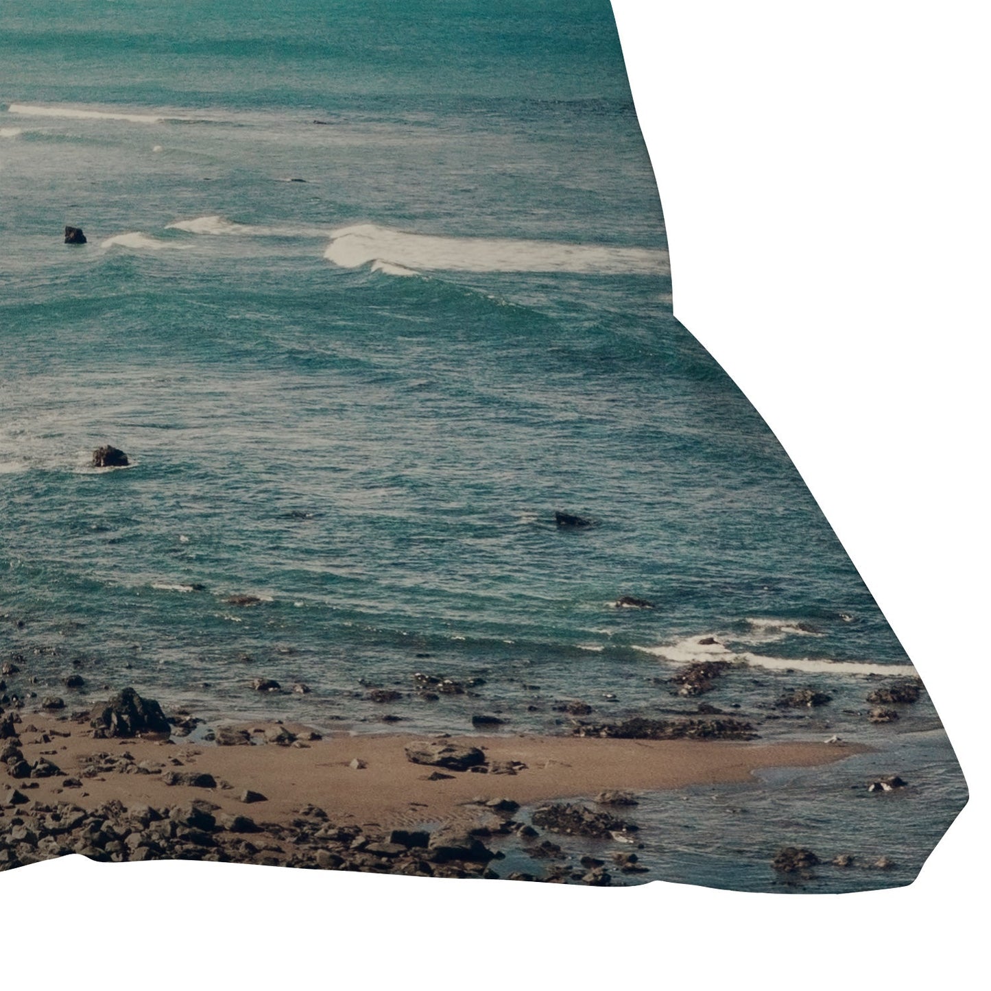 Catherine McDonald California Pacific Coast Highway Throw Pillow