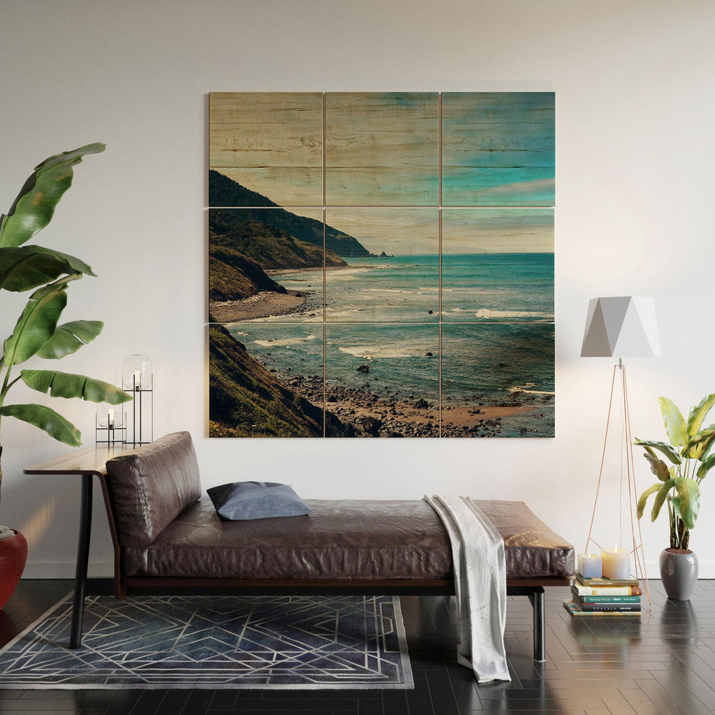 Catherine McDonald California Pacific Coast Highway Wood Wall Mural