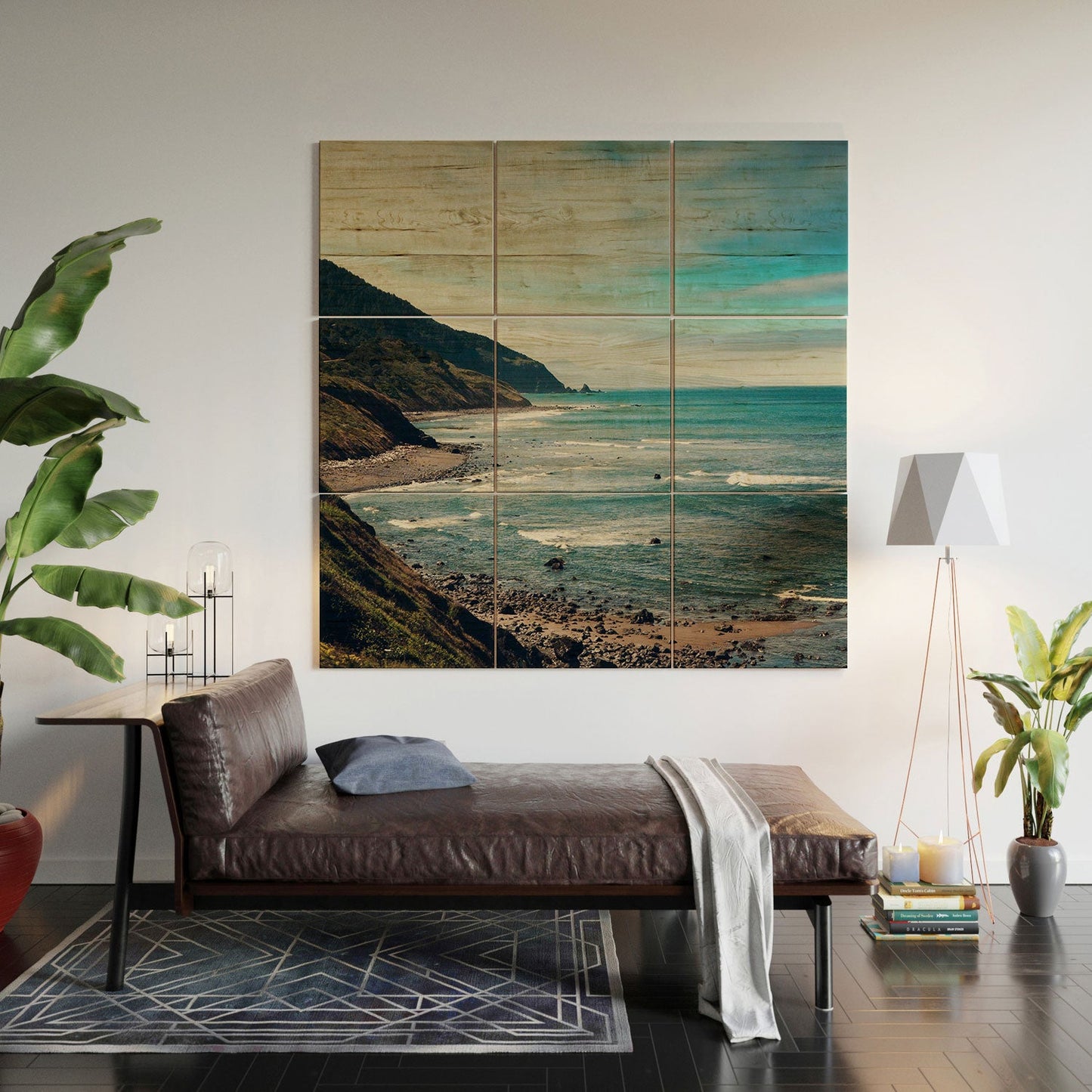 Catherine McDonald California Pacific Coast Highway Wood Wall Mural