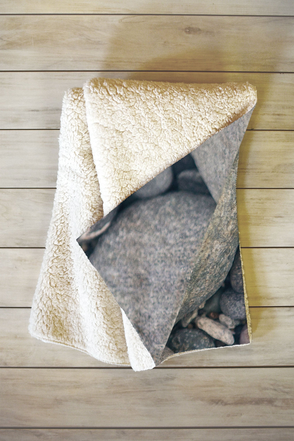 Catherine McDonald My Heart Shaped Rock Fleece Throw Blanket