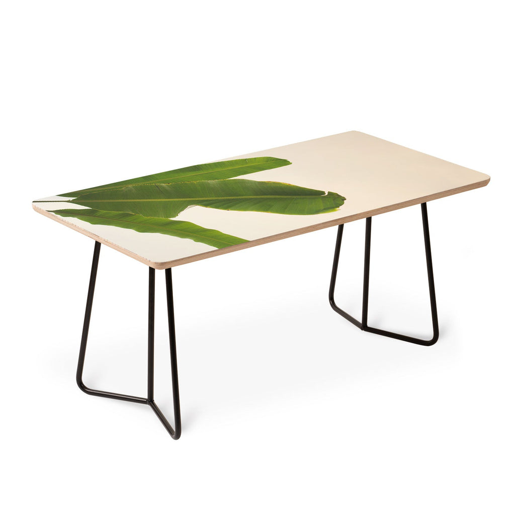 Catherine McDonald Tropical Banana Leaves Coffee Table